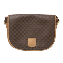 Load image into Gallery viewer, CELINE セリーヌ ショルダーバッグ マカダム 斜め掛け M14 PVC/レザー ブラウン レディース 【中古】