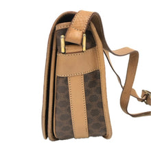 Load image into Gallery viewer, CELINE セリーヌ ショルダーバッグ マカダム 斜め掛け M14 PVC/レザー ブラウン レディース 【中古】