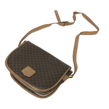 Load image into Gallery viewer, CELINE セリーヌ ショルダーバッグ マカダム 斜め掛け M14 PVC/レザー ブラウン レディース 【中古】