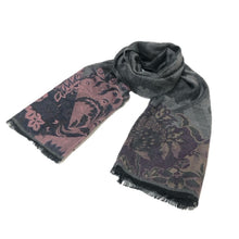 画像をギャラリービューアに読み込む, ETRO エトロ ストール レーヨン グレー【中古】 レディース