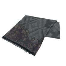 画像をギャラリービューアに読み込む, ETRO エトロ ストール レーヨン グレー【中古】 レディース