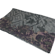 画像をギャラリービューアに読み込む, ETRO エトロ ストール レーヨン グレー【中古】 レディース