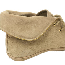 將圖片載入圖庫檢視器 LOUIS VUITTON ルイ・ヴィトン モノグラム スニーカー レースアップシューズ スウェード ベージュ サイズ36.5(23.5cm相当)【中古】レディース