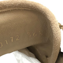 画像をギャラリービューアに読み込む, LOUIS VUITTON ルイ・ヴィトン スニーカー レースアップシューズ ブーツ 折り返し モノグラム スウェード ベージュ レディース 【中古】