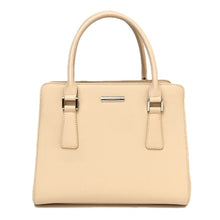 画像をギャラリービューアに読み込む, BURBERRY バーバリー ハンドバッグ トートバッグ ロゴプレート ノバチェック レザー ベージュ レディース 【中古】
