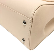 画像をギャラリービューアに読み込む, BURBERRY バーバリー ハンドバッグ トートバッグ ロゴプレート ノバチェック レザー ベージュ レディース 【中古】