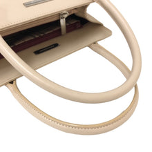 將圖片載入圖庫檢視器 BURBERRY バーバリー トートバッグ ロゴプレート ノバチェック ハンドバッグ レザー ベージュ【中古】レディース