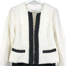 画像をギャラリービューアに読み込む, Leilian レリアン セットアップ ノーカラージャケット スカート 9号 オケージョン セレモニー 結婚式 モノトーン レディース 【中古】