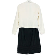 画像をギャラリービューアに読み込む, Leilian レリアン セットアップ ノーカラージャケット スカート 9号 オケージョン セレモニー 結婚式 モノトーン レディース 【中古】