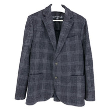 Load image into Gallery viewer, Circolo 1901 チルコロ 1901 ジャケット コットンジャージ メタルボタン 半裏 ストレッチ サイズ50 ネイビー系 グレンチェック柄 メンズ 【中古】