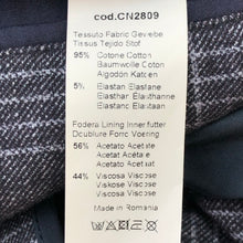 Load image into Gallery viewer, Circolo 1901 チルコロ 1901 ジャケット コットンジャージ メタルボタン 半裏 ストレッチ サイズ50 ネイビー系 グレンチェック柄 メンズ 【中古】