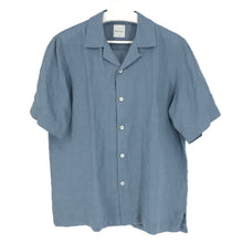將圖片載入圖庫檢視器 Paul Smith ポール・スミス 半袖シャツ オープンカラー リネンシャツ 麻 Lサイズ ダスティブルー メンズ 【中古】