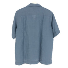 將圖片載入圖庫檢視器 Paul Smith ポール・スミス 半袖シャツ オープンカラー リネンシャツ 麻 Lサイズ ダスティブルー メンズ 【中古】