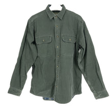 画像をギャラリービューアに読み込む, L.L.Bean エルエルビーン OMS96 長袖シャツ コットン グリーン【中古】 メンズ