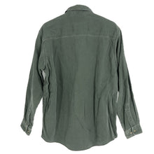 画像をギャラリービューアに読み込む, L.L.Bean エルエルビーン OMS96 長袖シャツ コットン グリーン【中古】 メンズ