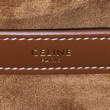 画像をギャラリービューアに読み込む, CELINE セリーヌ カバ ドローストリング キュイル トリオンフ トートバッグ カーフ ブラウン【中古】 レディース