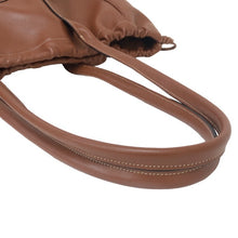 画像をギャラリービューアに読み込む, CELINE セリーヌ カバ ドローストリング キュイル トリオンフ トートバッグ カーフ ブラウン【中古】 レディース