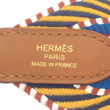 Load image into Gallery viewer, HERMES エルメス バンドリエール サングル カヴァル 50mm ショルダーストラップ キャンバス マルチカラー C刻印 ユニセックス 【中古】