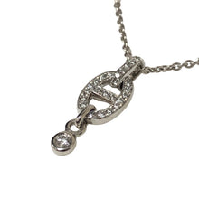 画像をギャラリービューアに読み込む, HERMES エルメス シェーヌダンクル アンシェネ ダイヤネックレス 750WG ジュエリー アクセサリー レディース 【中古】