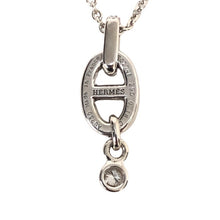 画像をギャラリービューアに読み込む, HERMES エルメス シェーヌダンクル アンシェネ ダイヤネックレス 750WG ジュエリー アクセサリー レディース 【中古】