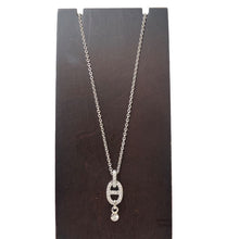 画像をギャラリービューアに読み込む, HERMES エルメス シェーヌダンクル アンシェネ ダイヤネックレス 750WG ジュエリー アクセサリー レディース 【中古】