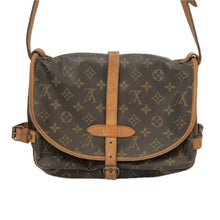 將圖片載入圖庫檢視器 LOUIS VUITTON ルイ・ヴィトン ソミュール30 ショルダーバッグ モノグラムキャンバス ブラウン【中古】 レディース