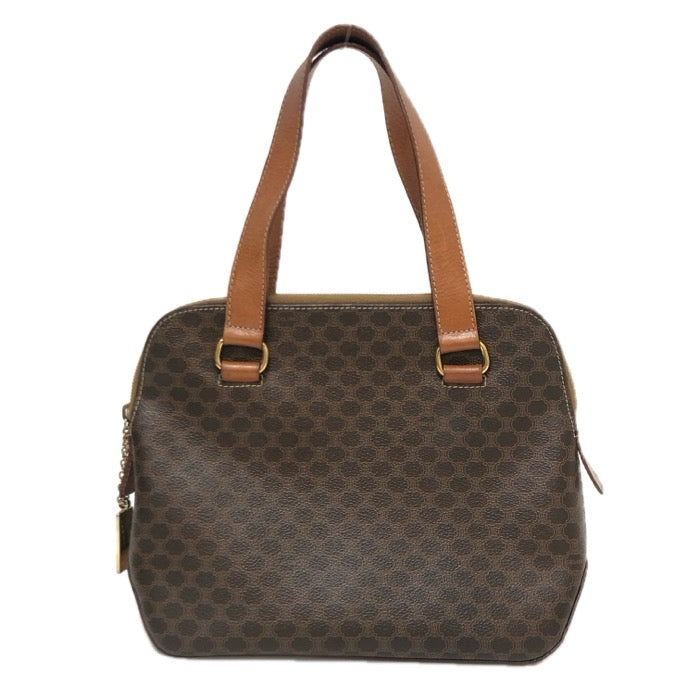 CELINE セリーヌ ハンドバッグ PVC/レザー ブラウン マカダム柄