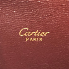 画像をギャラリービューアに読み込む, CARTIER カルティエ ポシェット ミニ ショルダーバッグ レザー ボルドー レディース 【中古】