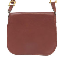 画像をギャラリービューアに読み込む, CARTIER カルティエ ポシェット ミニ ショルダーバッグ レザー ボルドー レディース 【中古】