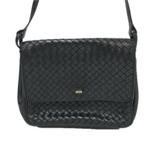 画像をギャラリービューアに読み込む, BALLY バリー 編み込み ショルダーバッグ レザー ブラック レディース 【中古】