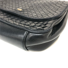 画像をギャラリービューアに読み込む, BALLY バリー 編み込み ショルダーバッグ レザー ブラック レディース 【中古】