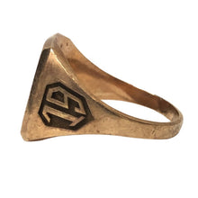 將圖片載入圖庫檢視器 NAKAGAWA JOHN ROBERTS ナカガワジョンロバーツ VAN ヴァンジャケット シグネットリング 指輪 15号相当 K10 ジュエリー アクセサリー ゴールド メンズ 【中古】