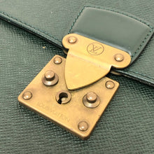 画像をギャラリービューアに読み込む, LOUIS VUITTON ルイ・ヴィトン セルヴィエット クラド ビジネスバッグ タイガ グリーン【中古】 メンズ