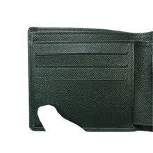 画像をギャラリービューアに読み込む, LOUIS VUITTON ルイ・ヴィトン ポルトビエ カルトクレディ M30462 二つ折り財布 タイガ グリーン【中古】 メンズ