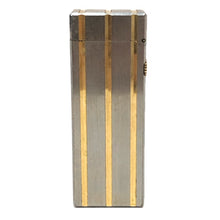 画像をギャラリービューアに読み込む, Dunhill ダンヒル ローラーガスライター ロゴ 喫煙具 ゴールド シルバー メンズ 【中古】