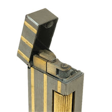 画像をギャラリービューアに読み込む, Dunhill ダンヒル ローラーガスライター ロゴ 喫煙具 ゴールド シルバー メンズ 【中古】