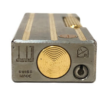 画像をギャラリービューアに読み込む, Dunhill ダンヒル ローラーガスライター ロゴ 喫煙具 ゴールド シルバー メンズ 【中古】