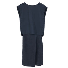 이미지를 갤러리 뷰어에 로드 , PLST プラステ セットアップ/エコライトスエード ネイビー レディース 【中古】