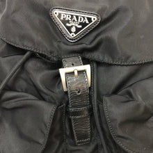 画像をギャラリービューアに読み込む, PRADA プラダ リュック・デイパック ナイロン ブラック【中古】 レディース
