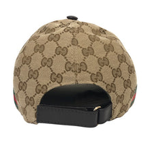 画像をギャラリービューアに読み込む, GUCCI グッチ 200035 キャップ/GGキャンバス ベースボールキャップ 帽子 Mサイズ 58cm ベージュ ユニセックス 【中古】