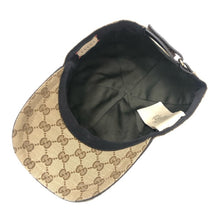 画像をギャラリービューアに読み込む, GUCCI グッチ 200035 キャップ/GGキャンバス ベースボールキャップ 帽子 Mサイズ 58cm ベージュ ユニセックス 【中古】