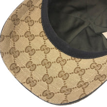 画像をギャラリービューアに読み込む, GUCCI グッチ 200035 キャップ/GGキャンバス ベースボールキャップ 帽子 Mサイズ 58cm ベージュ ユニセックス 【中古】