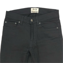 画像をギャラリービューアに読み込む, ACNE STUDIOS アクネストゥディオズ 30Y144 116 スキニーパンツ コットン ブラック メンズ 【中古】