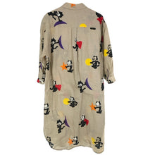画像をギャラリービューアに読み込む, JC de CASTELBAJAC カステルバジャック 7分袖 シャツワンピース フィリックス FELIX サイズ42 L相当 麻・リネン ベージュ レディース 【中古】