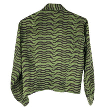 画像をギャラリービューアに読み込む, JC de CASTELBAJAC カステルバジャック 長袖シャツ サテン グリーン レディース 【中古】