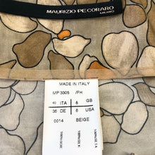 이미지를 갤러리 뷰어에 로드 , MAURIZIO PECORARO マウリツィオペコラーロ ラップ風 ひざ丈 スカート シルク ベージュ レディース 【中古】