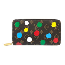 画像をギャラリービューアに読み込む, LOUIS VUITTON ルイ・ヴィトン 草間彌生 ジッピーウォレット ラウンドファスナーM81864 長財布 モノグラムキャンバス レディース 【中古】