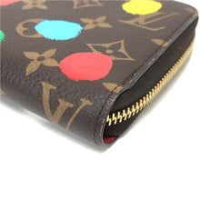画像をギャラリービューアに読み込む, LOUIS VUITTON ルイ・ヴィトン 草間彌生 ジッピーウォレット ラウンドファスナーM81864 長財布 モノグラムキャンバス レディース 【中古】