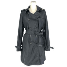 画像をギャラリービューアに読み込む, Burberry London バーバリーロンドン FR723 700 トレンチコート ナイロン ブラック レディース 【中古】