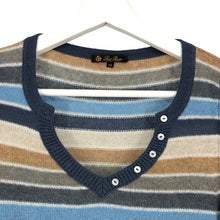 画像をギャラリービューアに読み込む, Loro Piana ロロピアーナ ニット カシミヤ ブルー レディース 【中古】